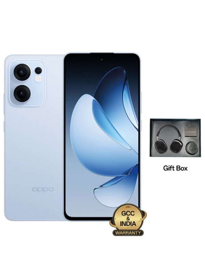OPPO - Reno13 F AI Phone Dual SIM 5G 256GB 12GB RAM Skyline Blue + Gift Box - Middle East Version - Image 1