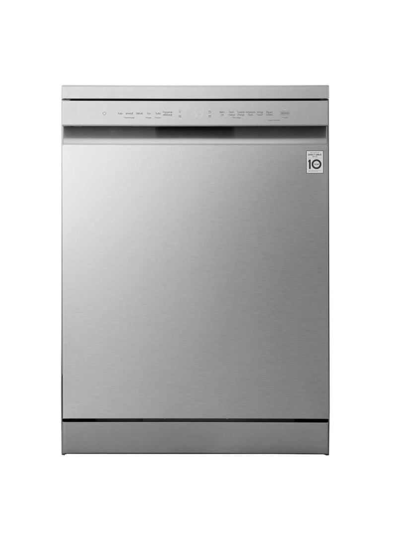 LG 14 Places Dishwasher |TrueStream™ | QuadWash™ | EasyRack™ Plus | Inverter Direct Drive | SmartThinQ™-DFC513FW DFC513FW Platinum Silver Color  - Image 3