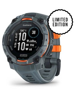 GARMIN Instinct 3 Limited Edition - 45MM -  Solar Twilight with Twilight Band - Up to 28 days Unlimited with Solar Charging  - 1.1" Sunlight-visible, transflective memory-in-pixel (MIP), , Power Glass, Heart Rate Monitor, All day stress monitor, Solar Charging, Super bright LED flashlight, iOS and Android compatible Twilight  - Image 1
