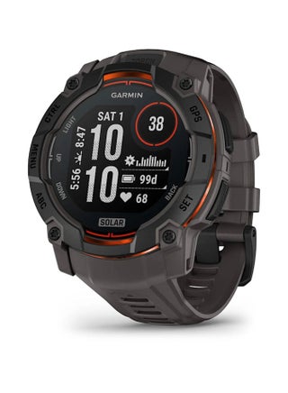 Instinct 3 Solar - 50MM - Black With Charcoal Silicone Band Black - Up to 40 Days of  Battery life in Solar Charging  - 1.1" Sunlight-visible, transflective memory-in-pixel (MIP), Power Glass, Heart Rate Monitor, All day stress monitor, Solar charging, Super bright LED flashlight, iOS and Android compatible Black - pnsku/N70145618V/45/_/1737618481/df93a9d5-e543-4a72-9929-80085fc081e9