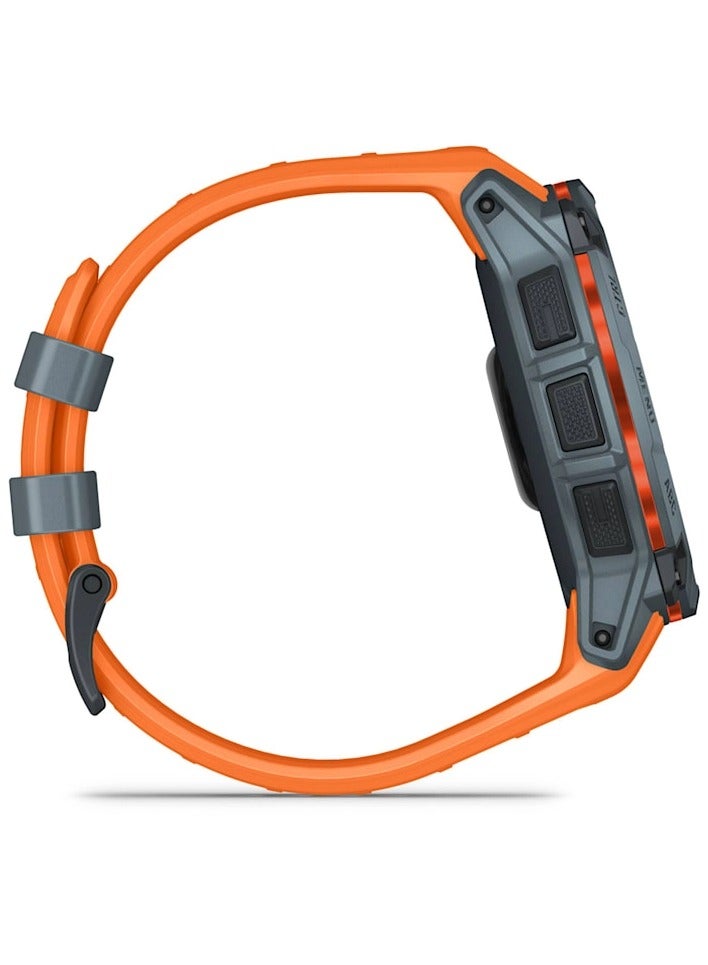 GARMIN - Instinct 3 Limited Edition Solar - 50MM -  Twilight with Solstice Band - Up to 40 days Unlimited with solar  - 1.1" Sunlight-visible, transflective memory-in-pixel (MIP), Power Glass, Heart Rate Monitor, All day stress monitor, Solar charging, Super bright LED flashlight, iOS and Android compatible Twilight - Image 1