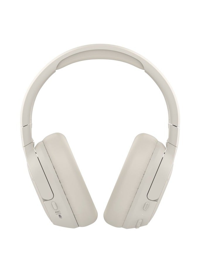 belkin - SoundForm Isolate Wireless Headphones  Active Noise Cancellation, High-Quality Sound, 60-Hour Battery Life, Foldable  Comfortable Design beige - Image 1