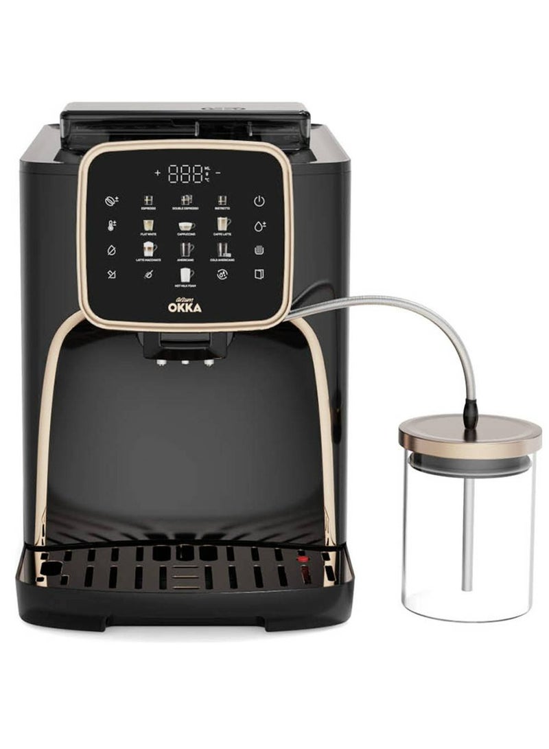Arzum Okka Espresso Pro M fully Automatic Espresso Machine,1.8L Water Capacity, Double Espresso,Americano, Cold Americano, Cappuccino, Latte Macchiato, Milk Foam, 1 year Manufacturing warranty 1.8 L 1450 W OK0028-04 Copper  - Image 1