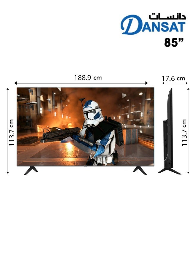Dansat 85-inch QLED Smart 4k webOS screens with original Magic remote support most applications DTQ85UWS Black  - Image 2