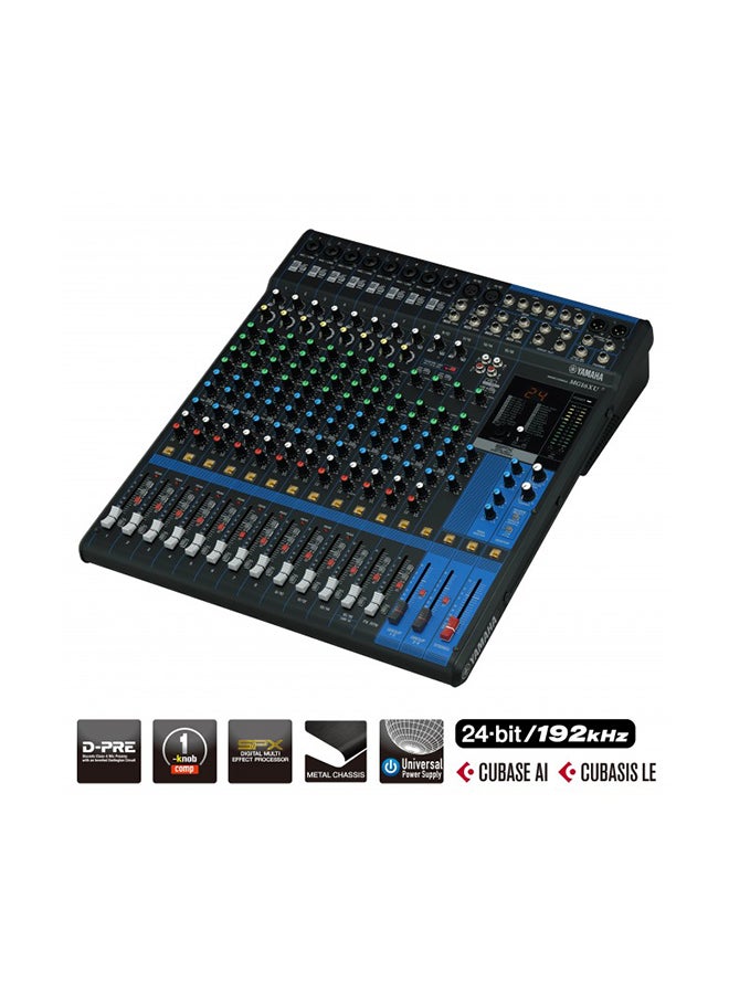 Yamaha Mixing Console MG16XU BLACK - Image 1