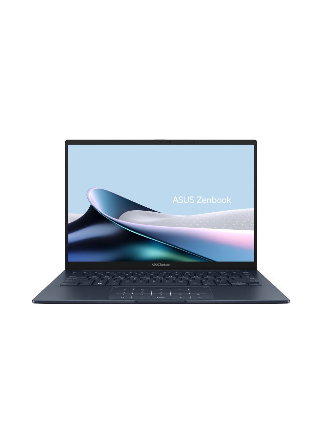 ASUS - Zenbook 14 Laptop With 14-Inch Display, Core Ultra 7-255H Processor/16GB RAM/1TB SSD/Intel UHD Graphics/Windows 11 Home English/Arabic Ponder Blue - Image 1