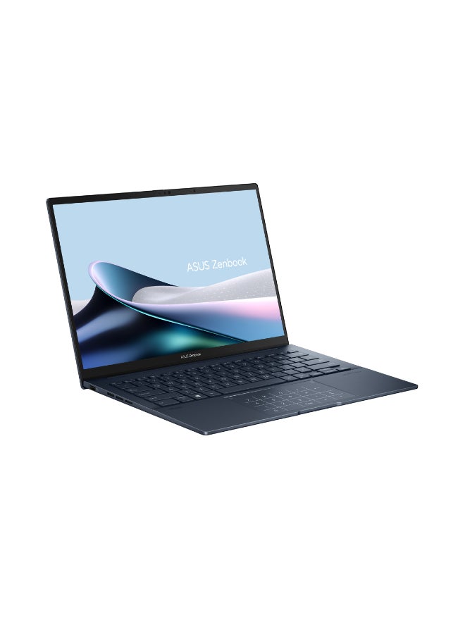 ASUS - Zenbook 14 Laptop With 14-Inch Display, Core Ultra 7-255H Processor/16GB RAM/1TB SSD/Intel UHD Graphics/Windows 11 Home English/Arabic Ponder Blue - Image 1