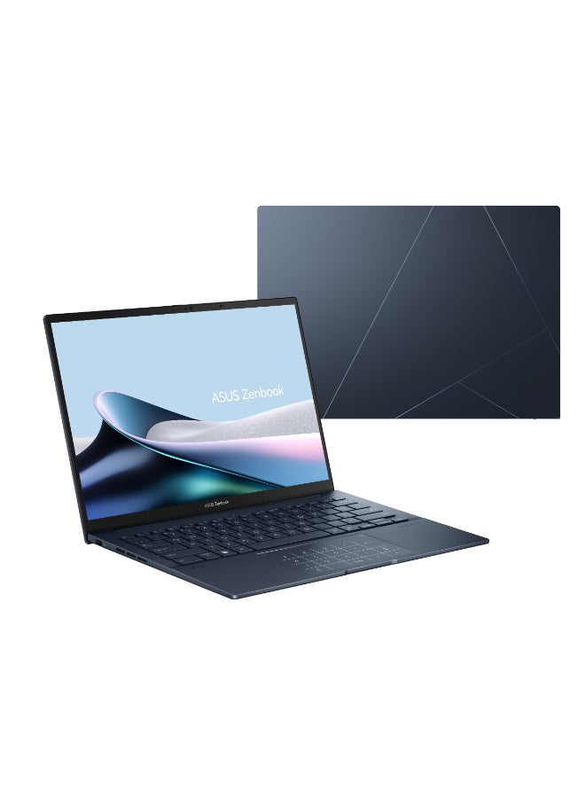 ASUS - Zenbook 14 Laptop With 14-Inch Display, Core Ultra 7-255H Processor/16GB RAM/1TB SSD/Intel UHD Graphics/Windows 11 Home English/Arabic Ponder Blue - Image 1