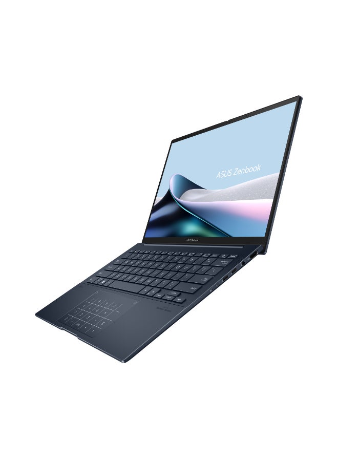 ASUS - Zenbook 14 Laptop With 14-Inch Display, Core Ultra 7-255H Processor/16GB RAM/1TB SSD/Intel UHD Graphics/Windows 11 Home English/Arabic Ponder Blue - Image 1