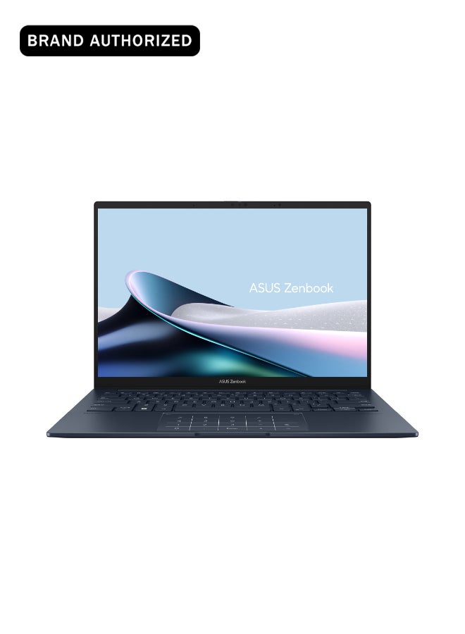 ASUS Zenbook 14 Laptop With 14-Inch 3K (2880x1800) Display, Core Ultra 9-285H Processor/32GB RAM DDR4/1TB SSD/Intel UHD 600 Graphics/Windows 11 Home English/Arabic Ponder Blue English/Arabic Ponder Blue - Image 1