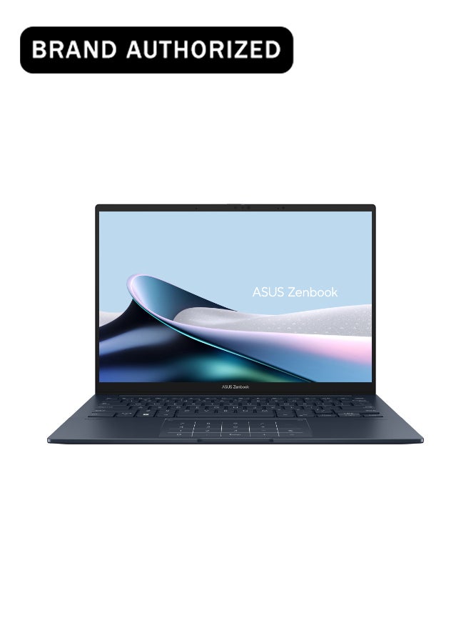 ASUS Zenbook 14 Laptop With 14-Inch 3K (2880x1800) Display, Core Ultra 9-285H Processor/32GB RAM DDR4/1TB SSD/Intel UHD 600 Graphics/Windows 11 Home English/Arabic Ponder Blue English/Arabic Ponder Blue - Image 1