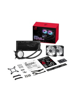 ASUS ROG Ryuo III 240 ARGB AIO Liquid CPU Cooler – 8th Gen Asetek Pump, Copper CPU Plate, 240mm Aluminum Radiator, Dual 120mm ROG ARGB Fans (2200 RPM, 70.07 CFM, 36.45 dB(A)), Anime Matrix LED Display, AURA Sync, PWM/DC Fan Control, AM5/AM4 & Intel LGA 1851/1700/1200/115x Compatibility | 90RC00J1-M0UAY0 Black  - Image 4