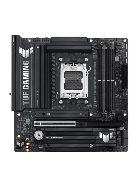 TUF Gaming B850M-Plus Wi-Fi AM5 Micro-ATX Motherboard, AMD B850 Chipset, 4x DIMM DDR5 Slots, Up to 192GB Max Memory, 1 x PCIe 5.0 x16 SafeSlot, 3 x M.2 Slots, Wi-Fi & BT | 90MB1IY0-M0EAY0 Black
