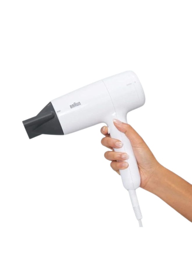 BRAUN Hd21 Hair Dryer2100 Watts  Hot  Cold With Nozzle  - Image 3