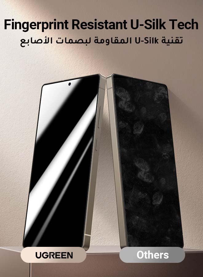 واقي شاشة فائق الخصوصية لهاتف Samsung Galaxy S25 يدعم معرف الوجه وسهل التركيب ومضاد للتجسس وحماية الخصوصية ومضاد لبصمات الأصابع وخالي من الفقاعات - pnsku/N70145705V/45/_/1740550742/a2d352cf-1208-4144-9d85-24c4299e767a