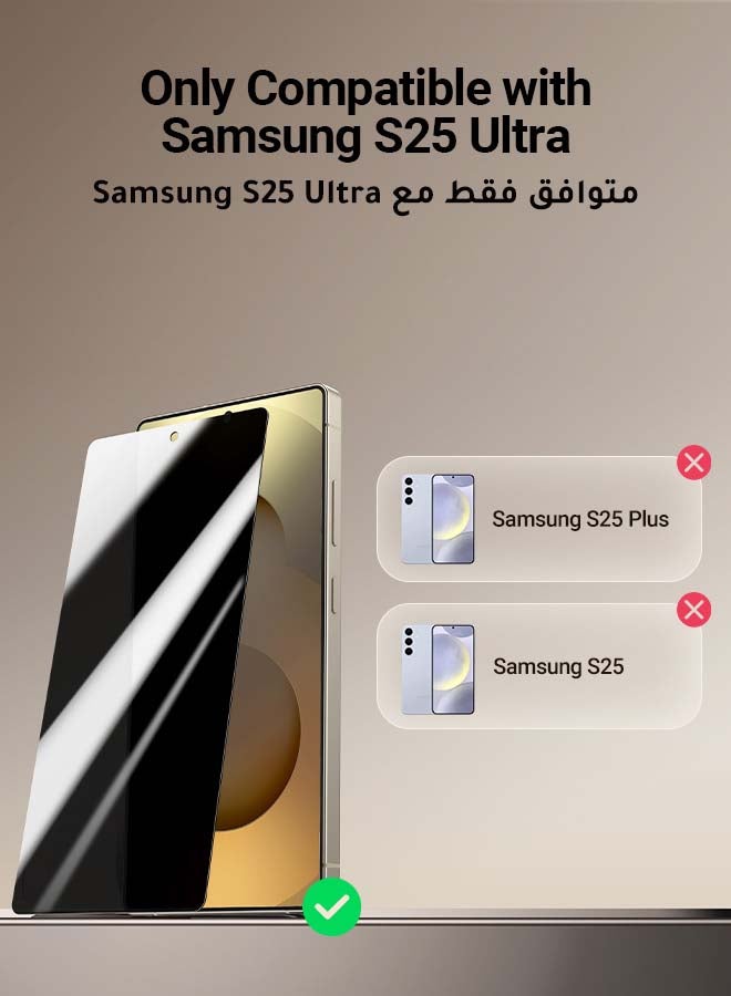 واقي شاشة فائق الخصوصية لهاتف Samsung Galaxy S25 يدعم معرف الوجه وسهل التركيب ومضاد للتجسس وحماية الخصوصية ومضاد لبصمات الأصابع وخالي من الفقاعات - pnsku/N70145705V/45/_/1740550745/473ab87e-2a2f-4989-9a10-a2910b9f916f
