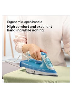 BRAUN FreeStyle 3 Steam Iron | 3D FreeGlide Technology, SuperCeramic Soleplate, Ultimate FastClean, Auto Shut-Off 270 ml 2700 W FI3144BL Blue  - Image 4
