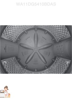 Samsung Samsung Top Load Washing Machine, 11KG, Grey- WA11DG5410BDAS 11 kg WA11DG5410BDAS SILVER  - Image 3