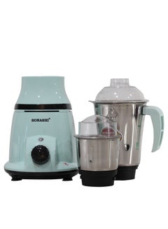 SONASHI 2-in-1 Mixer Grinder with Powerful Copper Motor - 3 Speed Control with Overheat Protection | 2 Stainless Steel Jars for Wet/Dry Grinding Liquidizing with Durable Lids 1.75 L 550 W SB-196 Green  - Image 5