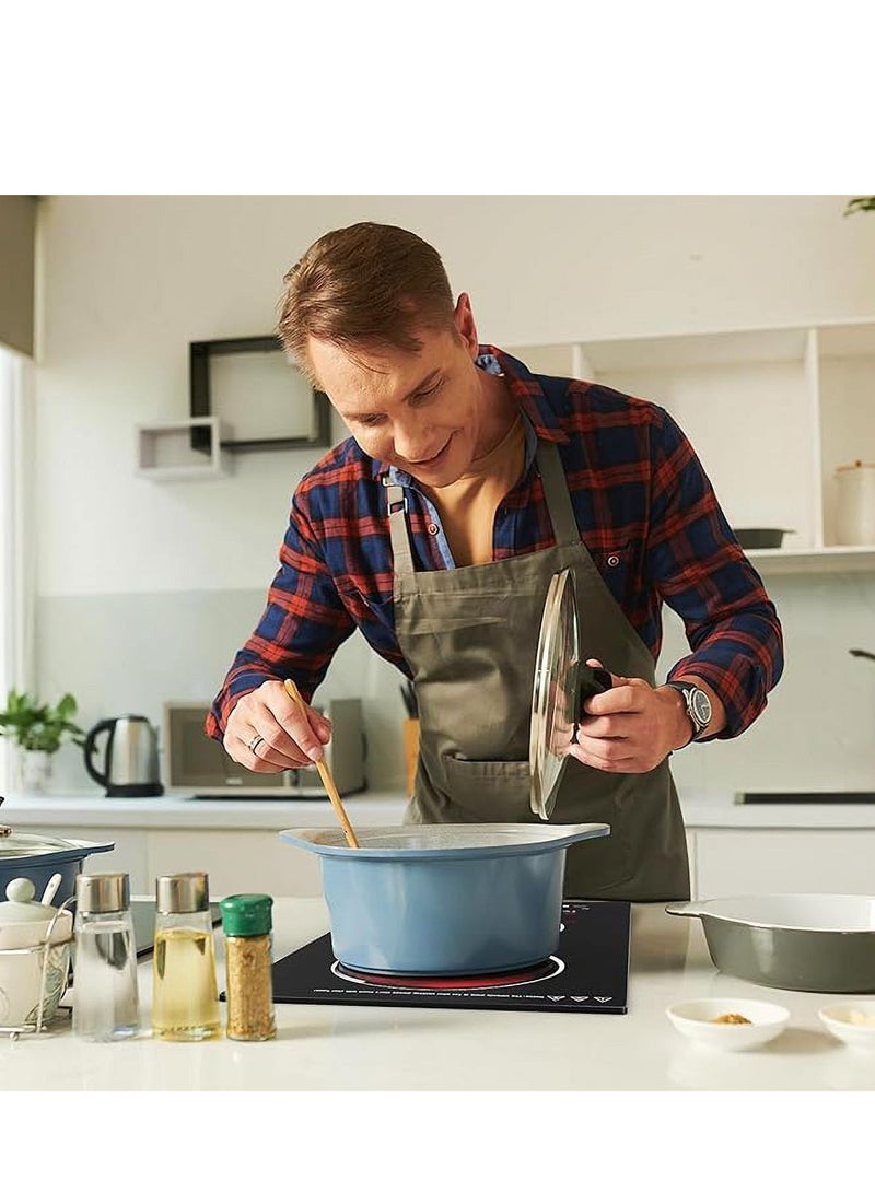 DLC Electric Infrared Cooker Stove, Convection Cooker, Stainless Steel Grill, Full touch Panel, Auto shut off and Overheat Protection 3000 W DLC-37625 Black - Image 3