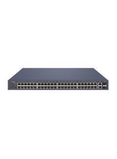 HIKVISION DS-3E1552P-SI Smart Managed Network Switch, 48x 10/100/1000 Mbps PoE Ports, 4x 10/100/1000 Mbps SFP Slots, 250W PoE Power Budget, Layer 2 Switching, VLAN, QoS, ARP & DoS Attack Protection, Web-Based Management | DS-3E1552P-SI Blue 