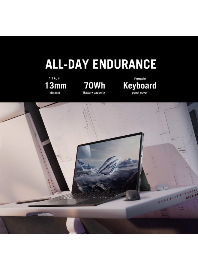 ASUS ROG Flow Z13 Touchscreen Laptop With 13.4-Inch Display, AMD STRIX HALO Processor/32GB RAM/1TB SSD/AMD Radeon Graphics/Windows 11 Home English/Arabic Off Black  - Image 5