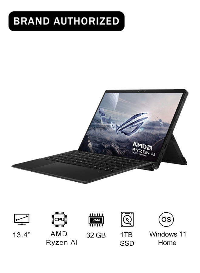 أسوس لابتوب ROG Flow Z13 بشاشة 13.4 بوصة، مع معالج AMD STRIX HALO/ذاكرة RAM سعة 32 جيجابايت/قرص SSD سعة 1 تيرابايت/رسومات AMD Radeon/نظام ويندوز 11 هوم - Image 1