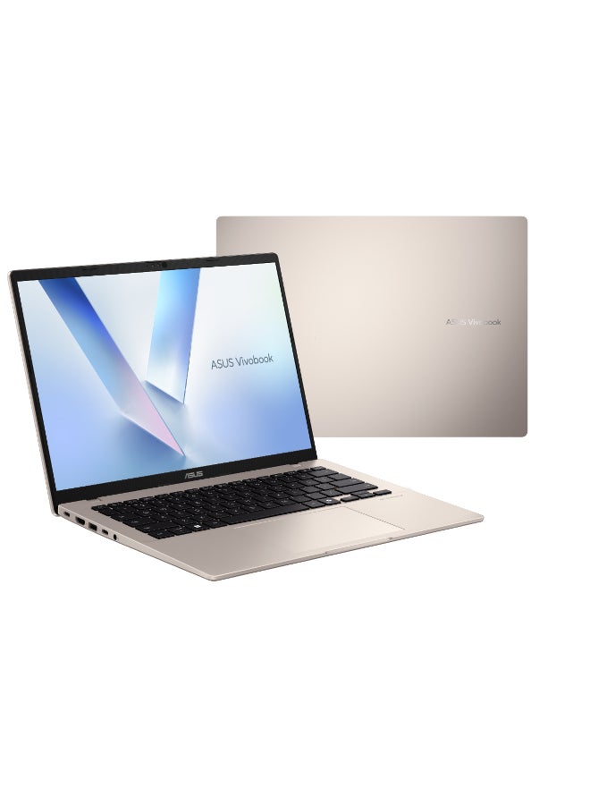 Vivobook 14 Laptop With 14-Inch Display, Snapdragon X X126100 Purwa SE Processor/16GB RAM/1TB SSD/Intel UHD Graphics/Windows 11 Home English/Arabic Platinum Gold image 7
