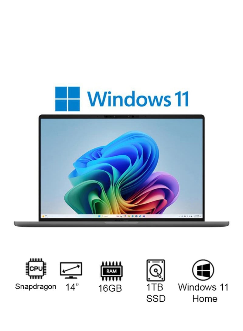 أسوس لاب توب زين بوك بـ 14-بوصة OLED WUXGA (1920x1200) شاشة, سنابدراجون إكس X126100 بوروا مع معالج كوالكوم هيكساغون NPU يصل إلى ٤٥ تيرافلوب في الثانية معالج / 16جيجابايت ذاكرة عشوائية دي دي آر / 1تيرابايت وحدة تخزين صلبة / Qualcomm Aderno رسوميات / نظام تشغيل ويندوز ١١ Home / الدقة العالية Camera / +Free Sleeve Zabriskie Beige الإنجليزية/العربية - Image 1
