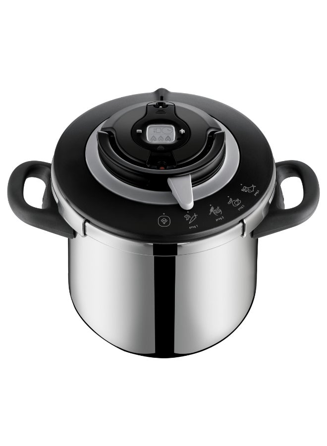 تيفال كليبسو+ شيف 10 لتر | قدر ضغط | 4 برامج للطهي | طهي سريع | غطاء بيد واحدة | صنع في فرنسا | ضمان 2 سنوات | P4551531 10 Lلترات - Image 2