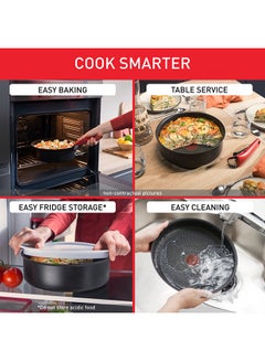 Tefal TEFAL Ingenio Unlimited On | 7-Piece Cookware Set | Stackable | Non-stick Coating | Removable Handle | Induction | Made in France | 2 Years Warranty | L1599602 Black  - Image 3