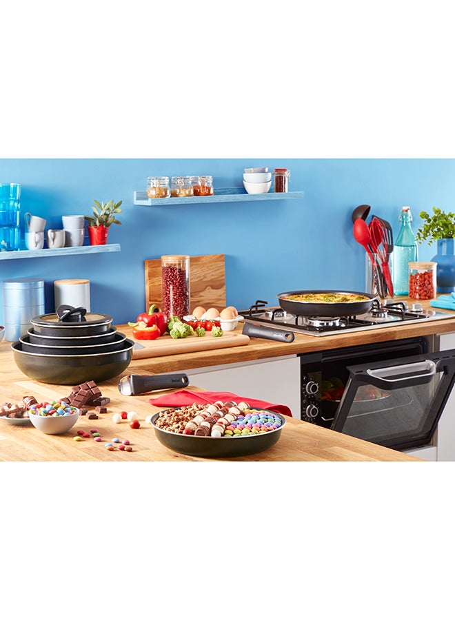 Tefal - TEFAL Ingenio Unlimited On | 7-Piece Cookware Set | Stackable | Non-stick Coating | Removable Handle | Induction | Made in France | 2 Years Warranty | L1599602 Black - Image 1