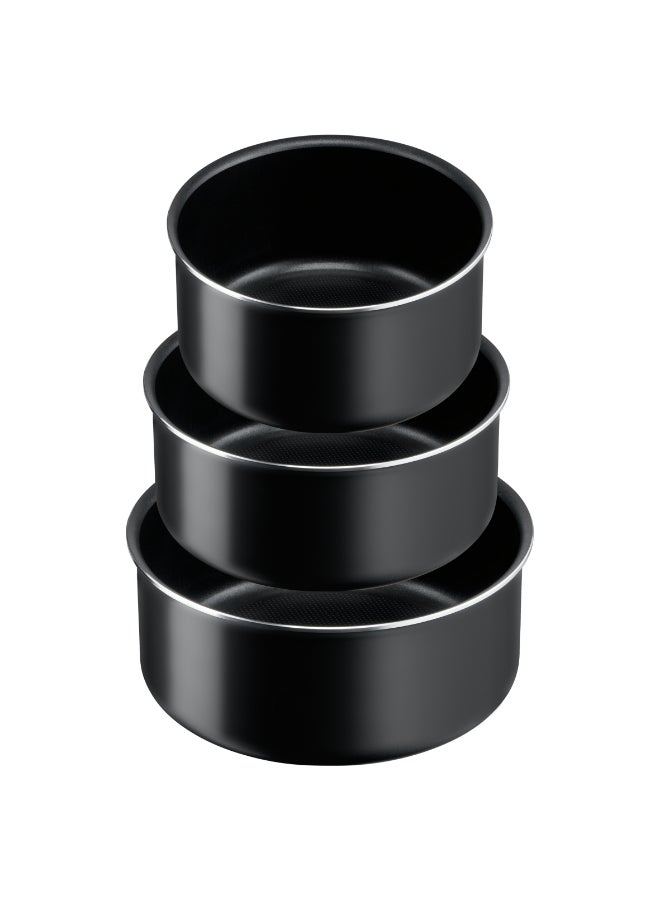 TEFAL Ingenio Unlimited On | 7-Piece Cookware Set | Stackable | Non-stick Coating | Removable Handle | Induction | Made in France | 2 Years Warranty | L1599602 Black - Image 2