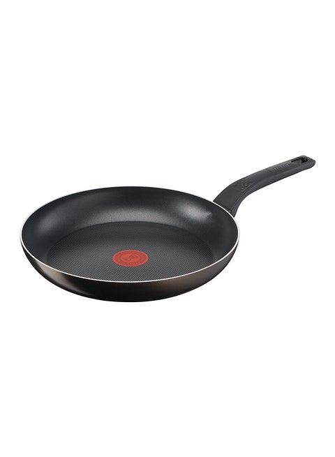 TEFAL EASY COOK AND CLEAN | Frypan 30 cm | easy clean | non stick coating | thermo signal™ | heat indicator | diffusion base | healthy | safe cookware | Made in France | 2 Years Warranty | B5540702 Black - Black Coffee Ultra