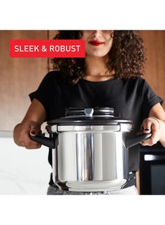 TEFAL Clipso+ CHEF 6L | Pressure Cooker | 4 Cooking Programs | Fast Cooking | One-Handed Lid | Made in France | 2 Years Warranty | P4550731 Stainless Steel - pnsku/N70145791V/45/_/1738491555/f88211df-31a1-4c31-9dd7-515dc50abada