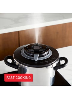 Tefal TEFAL Clipso+ CHEF 6L | Pressure Cooker | 4 Cooking Programs | Fast Cooking | One-Handed Lid | Made in France | 2 Years Warranty | P4550731 Stainless Steel  - Image 4
