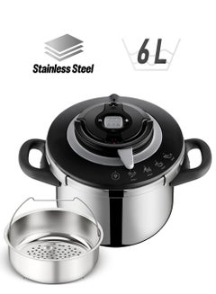 Tefal TEFAL Clipso+ CHEF 6L | Pressure Cooker | 4 Cooking Programs | Fast Cooking | One-Handed Lid | Made in France | 2 Years Warranty | P4550731 Stainless Steel  - Image 1
