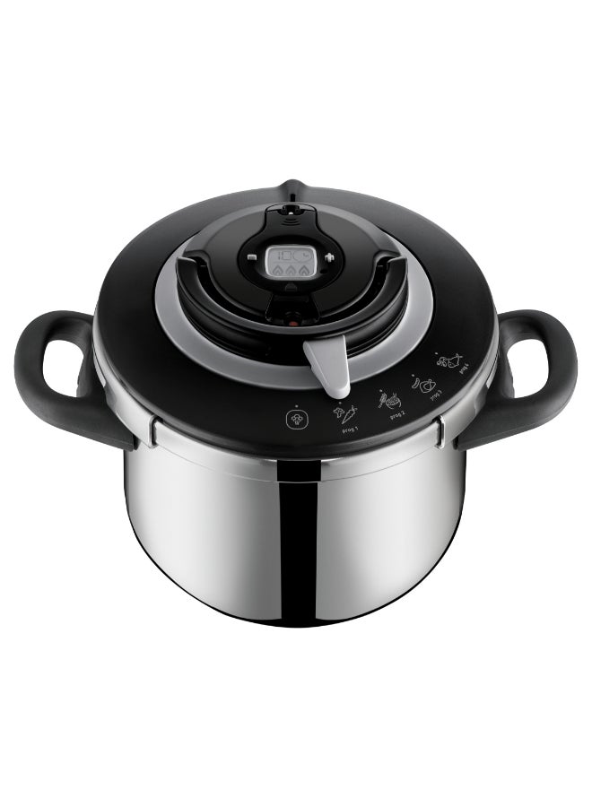 تيفال كليبسو+ شيف 6 لتر | قدر ضغط | 4 برامج للطهي | طهي سريع | غطاء بيد واحدة | صنع في فرنسا | ضمان 2 سنوات | P4550731 - Image 2