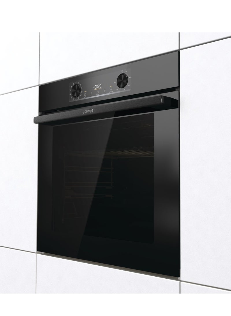 Gorenje Electric Built-in oven 60cm, 77 l, Extra Steam, Air Fry, Meat Probe, BOS6737E13BG BLACK BOS6737E13BG black - Image 3