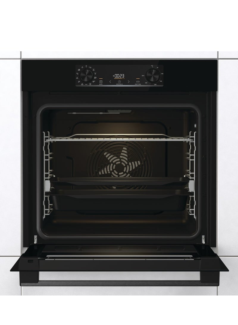 Gorenje Electric Built-in oven 60cm, 77 l, Extra Steam, Air Fry, Meat Probe, BOS6737E13BG BLACK BOS6737E13BG black - Image 2