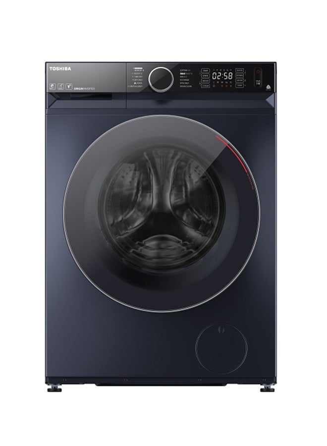 Toshiba Front Loading Great Waves, Wi-Fi-Steam, Inverter Motor, 1400 Rpm Ufb, Automatic - 10 kg TW-BK115GF4EG(MK) Navy blue