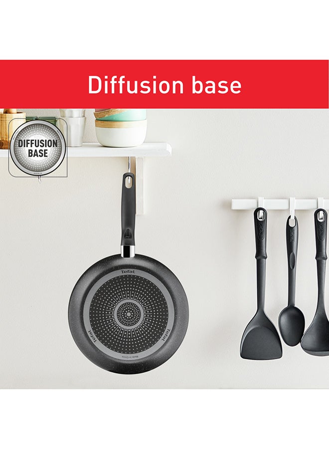 تيفال دارك ستون | مجموعة 11 قطع | أواني طبخ غير لاصقة | طلاء آمن | مؤشر حرارة | مقابض مريحة | غطاء زجاجي | موقد غاز | كهربائي | سيراميك | ضمان 2 سنوات | B491BS85 ‎64 x 39.5 x 32 cmسم - Image 5