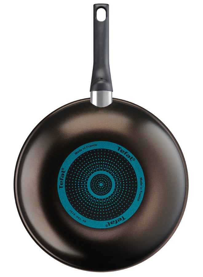 تيفال إيزي كوك آند كلين | مقلاة ووك 28 سم | سهل التنظيف | طلاء غير لاصق | إشارة حرارية™ | مؤشر حرارة | قاعدة توزيع الحرارة | طهي صحي | أواني طبخ آمنة | صنع في فرنسا | ضمان 2 سنوات | B5541902 - Image 3