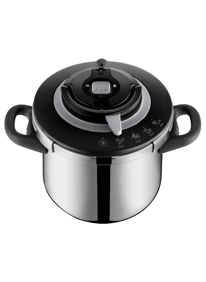 تيفال كليبسو+ شيف 8 لتر | قدر ضغط | 4 برامج للطهي | طهي سريع | غطاء بيد واحدة | صنع في فرنسا | ضمان 2 سنوات | P4551431 - Image 1