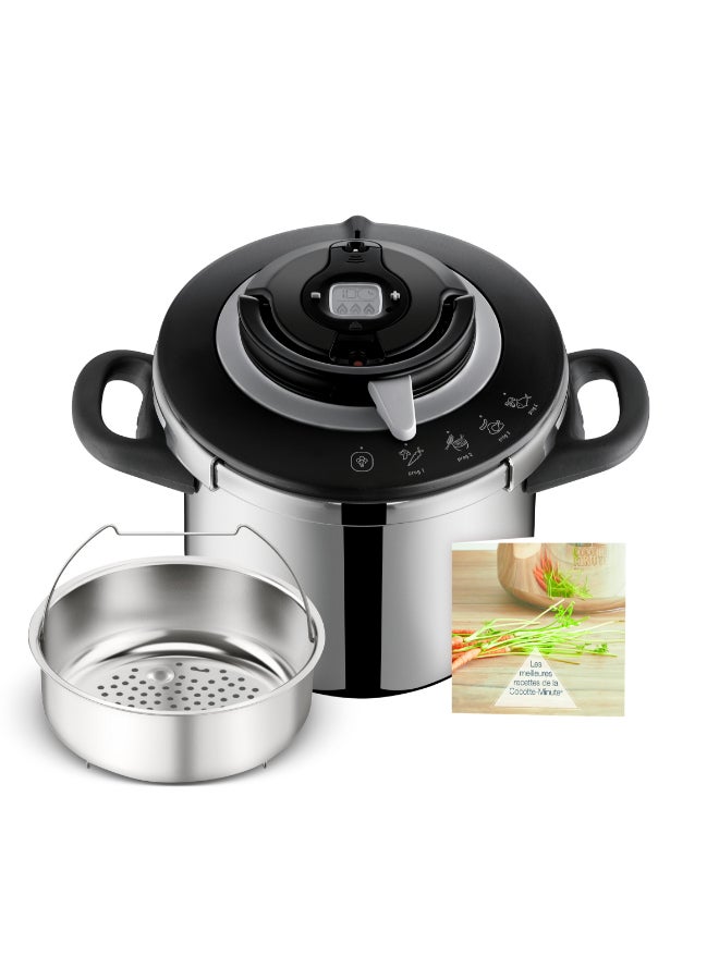 تيفال كليبسو+ شيف 8 لتر | قدر ضغط | 4 برامج للطهي | طهي سريع | غطاء بيد واحدة | صنع في فرنسا | ضمان 2 سنوات | P4551431 - Image 2