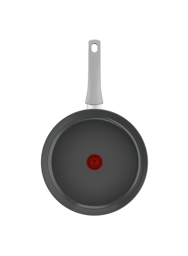 Tefal TEFAL Renew, On | Frypan 28 cm | Ceramic Non-Stick Coating | 100% recycled aluminium body | Healthy Cooking | Made in France | 2 Years Warranty | C4270632 Grey - Hippo Iron  - Image 2