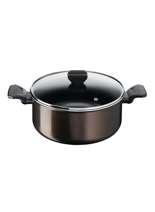 Tefal TEFAL EASY COOK AND CLEAN | Stewpot 24 cm | easy clean | non stick coating | thermo signal | heat indicator | diffusion base | healthy | safe cookware | Made in France | 2 Years Warranty | B5544602 Black Coffee Ultra  - Image 1