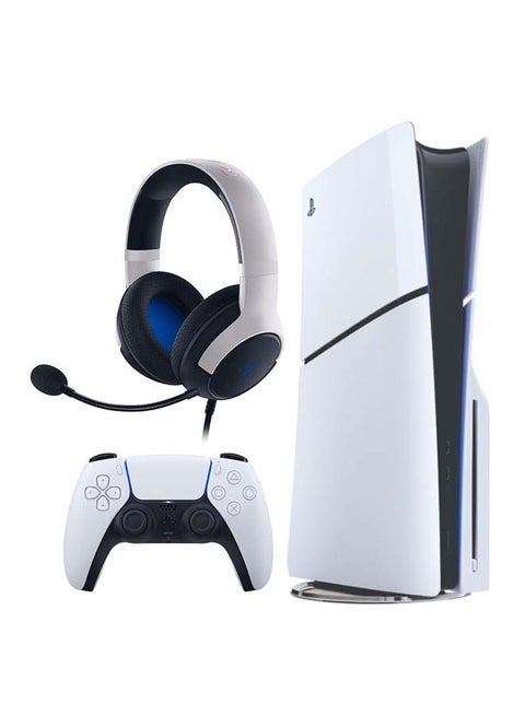 PlayStation 5 Slim Disc Console (KSA Version) With Razer Kaira X Headset