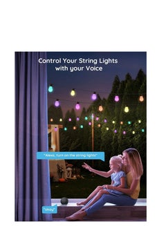 Govee Govee RGBIC Warm White Wi-Fi & Bluetooth Smart Outdoor String Lights 48FT/15M  - Image 3