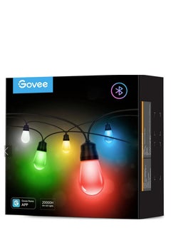 Govee Govee RGBIC Warm White Wi-Fi & Bluetooth Smart Outdoor String Lights 48FT/15M  - Image 2